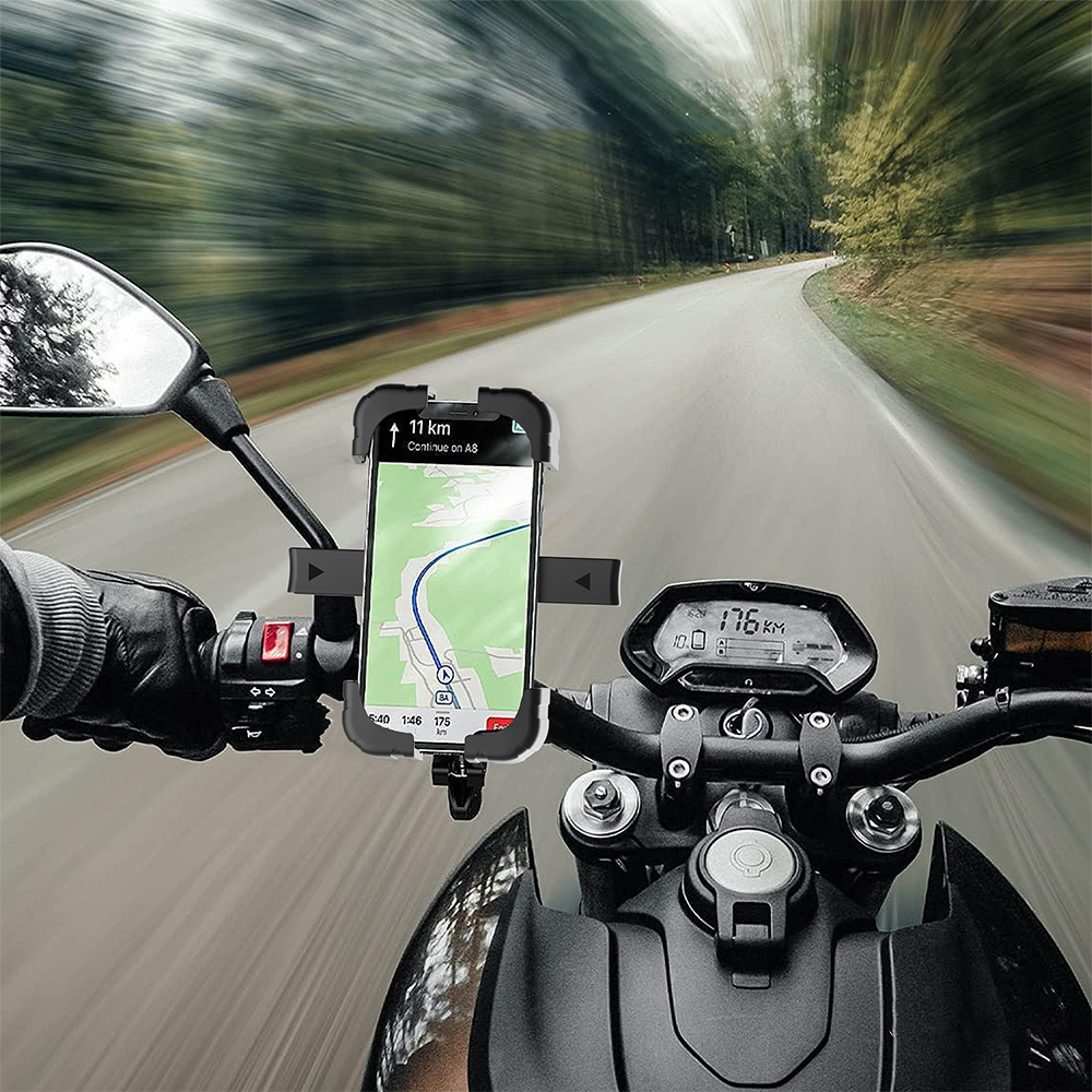 Lenyes CR165 Sarsıntı Önleyici 360° Derece Dönebilen Ayarlanabilir Motosiklet ve Bisiklet Telefon Tutucu - Görsel 8