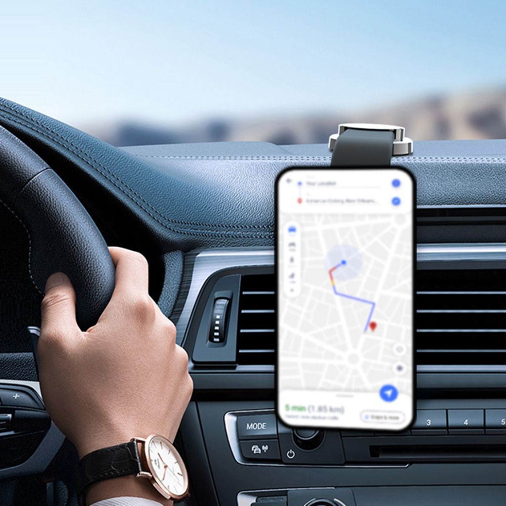 Lenyes CR171 Magnetik M-safe Uyumlu Bükülebilen Eğimi ve Düz Zemin Araç Telefon Tutucu - Görsel 14