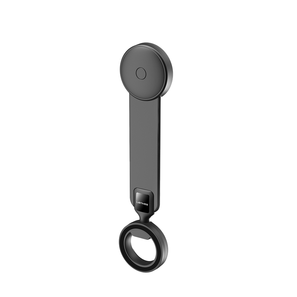 Lenyes CR185 Magnetik M-safe Uyumlu Bükülebilen Eğimi ve Düz Zemin Araç Telefon Tutucu