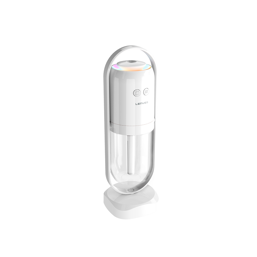 Lenyes LHU04 Kum Saati Tipi 360 Derece Dönebilen RGB Atmosfer Işıklı Sessiz Hava Nemlendirici