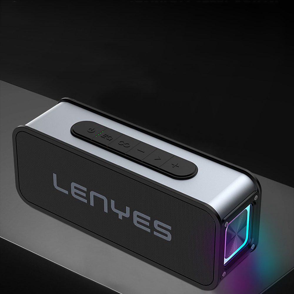 Lenyes S856 RGB Işıklı Mikrofonlu Bluetooth Speaker Hoparlör v5.0 - Görsel 6