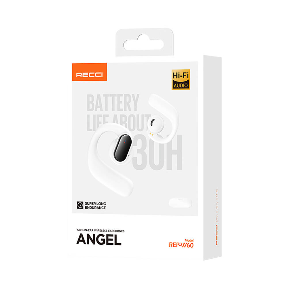 Recci REP-W60 Angel Serisi Dijital LED Göstergeli Hi-Fi Ses Kaliteli TWS Kulak İçi Bluetooth v5.3 Kulaklık - Görsel 14