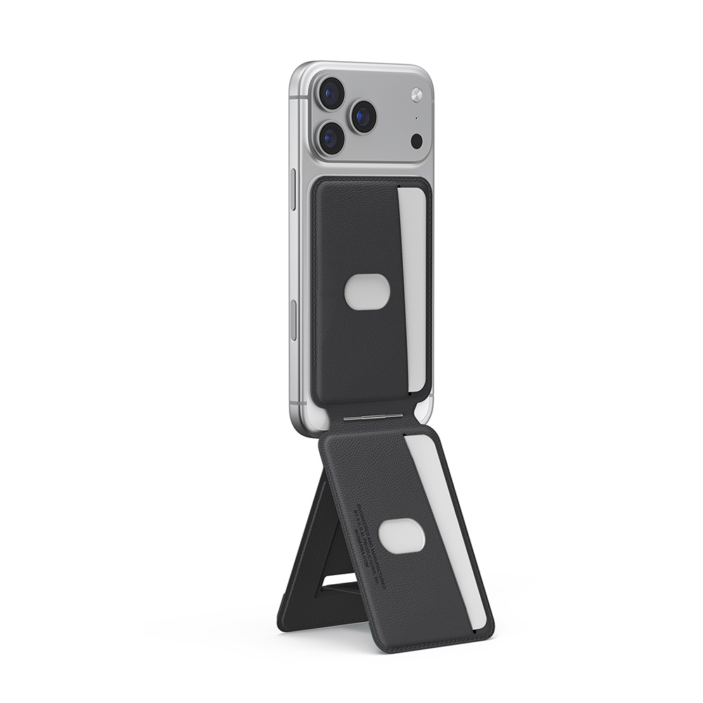 Skinarma Axis Serisi Foldable Stand Özellikli Deri Tasarımlı Kartlık - Görsel 3