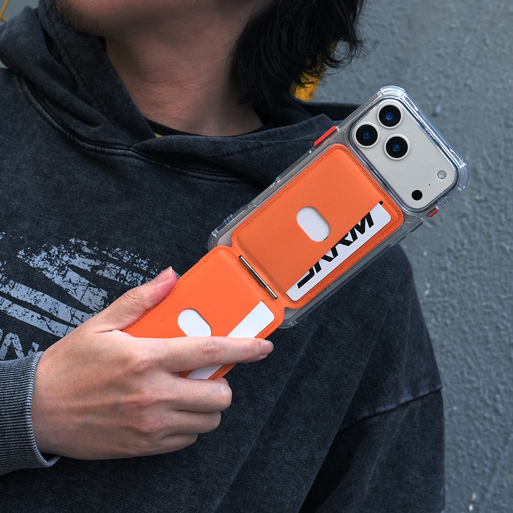 Skinarma Axis Serisi Foldable Stand Özellikli Deri Tasarımlı Kartlık - Görsel 20