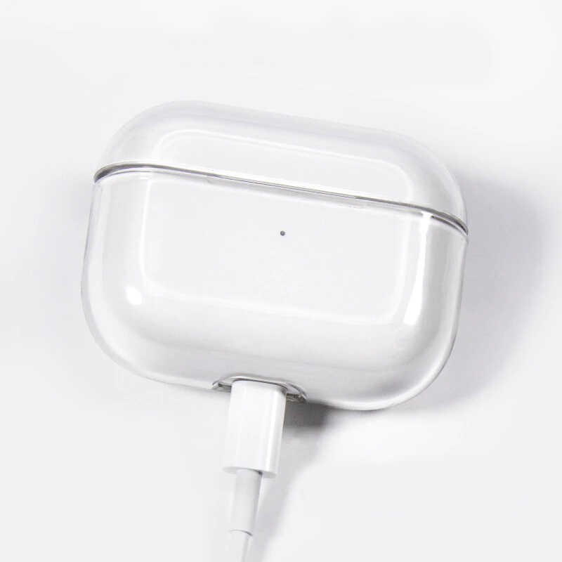 Apple Airpods Pro Kılıf Şeffaf Sert Kristal Zore Airbag 14 Kılıf - Görsel 5