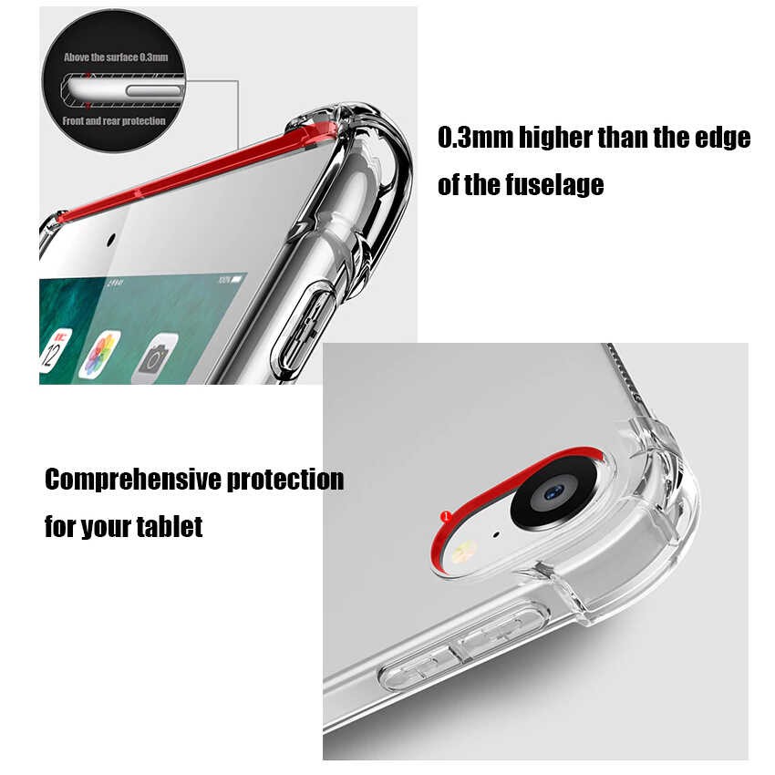 Apple iPad 10.2 2021 (9.Nesil) Kılıf Zore Tablet Nitro Anti Shock Silikon Kapak - Görsel 7
