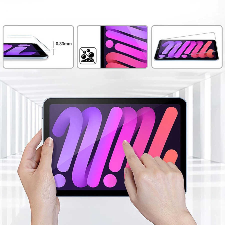 Apple iPad Mini 2021 (6.Nesil) Zore Tablet Temperli Cam Ekran Koruyucu - Görsel 2