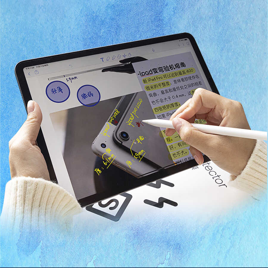 Apple iPad Pro 11 2018 Wiwu Removable Mıknatıslı Ekran Koruyucu - Görsel 4