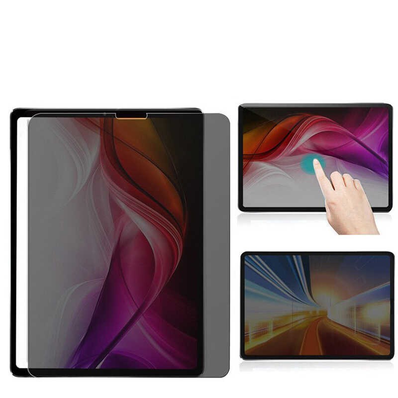 Apple iPad Pro 11 2018 Zore Tablet Privacy Temperli Cam Ekran Koruyucu - Görsel 3