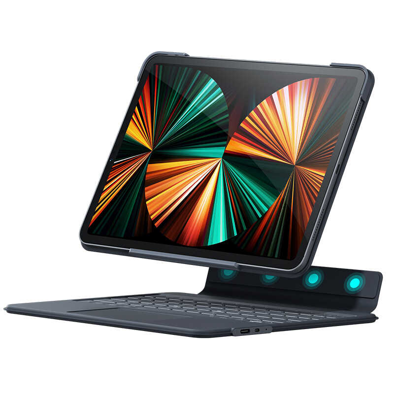 Apple iPad Pro 12.9 2018 (3.Nesil) Benks KB02 Kablosuz Klavyeli Kılıf - Görsel 2