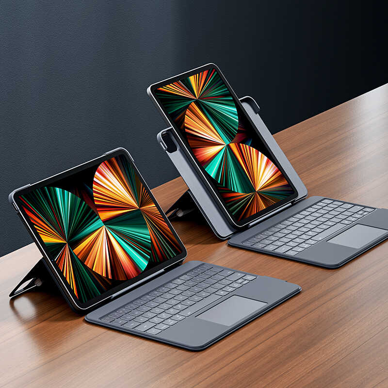 Apple iPad Pro 12.9 2018 (3.Nesil) Benks KB02 Kablosuz Klavyeli Kılıf - Görsel 12