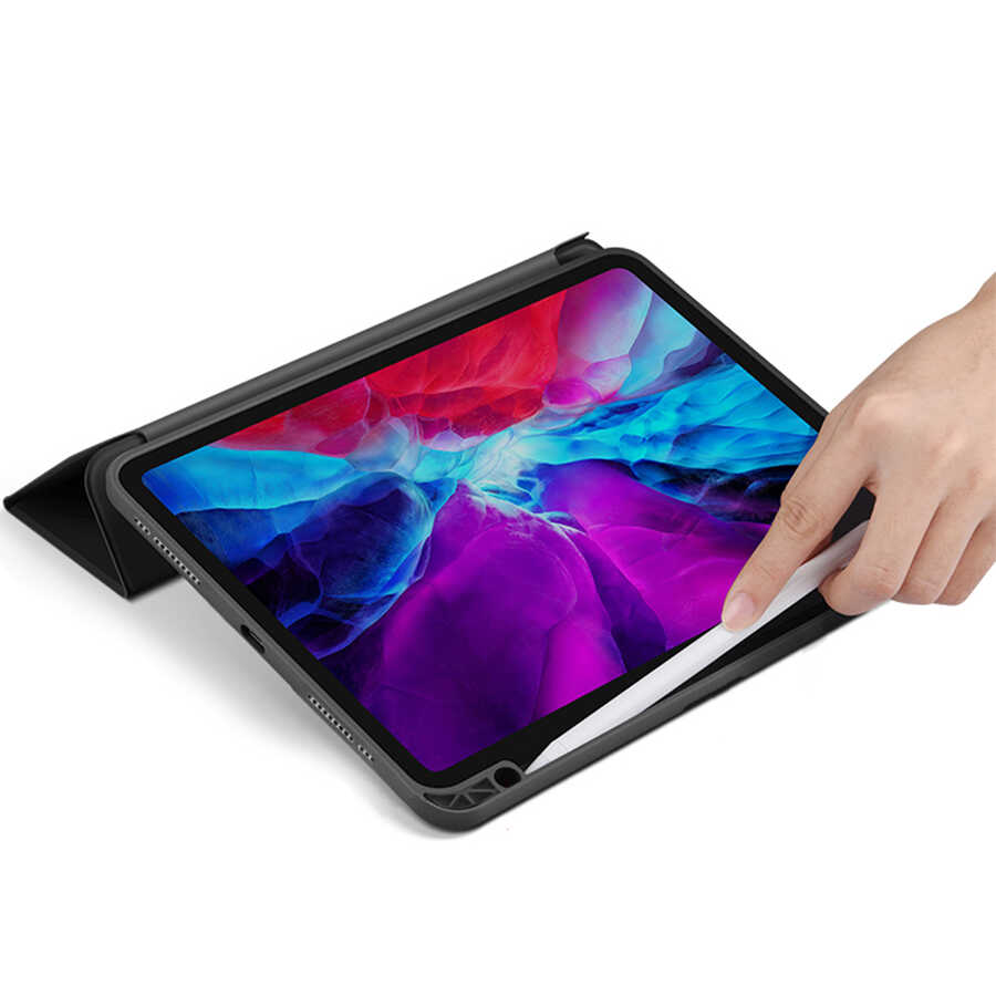Apple iPad Pro 12.9 2018 (3.Nesil) Kılıf Zore Nort Arkası Şeffaf Standlı Kılıf - Görsel 3