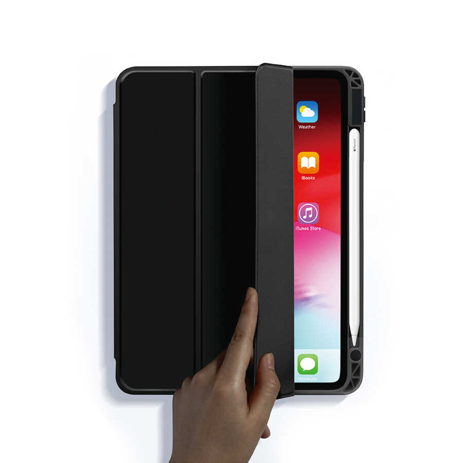 Apple iPad Pro 12.9 2018 (3.Nesil) Kılıf Zore Nort Arkası Şeffaf Standlı Kılıf - Görsel 5