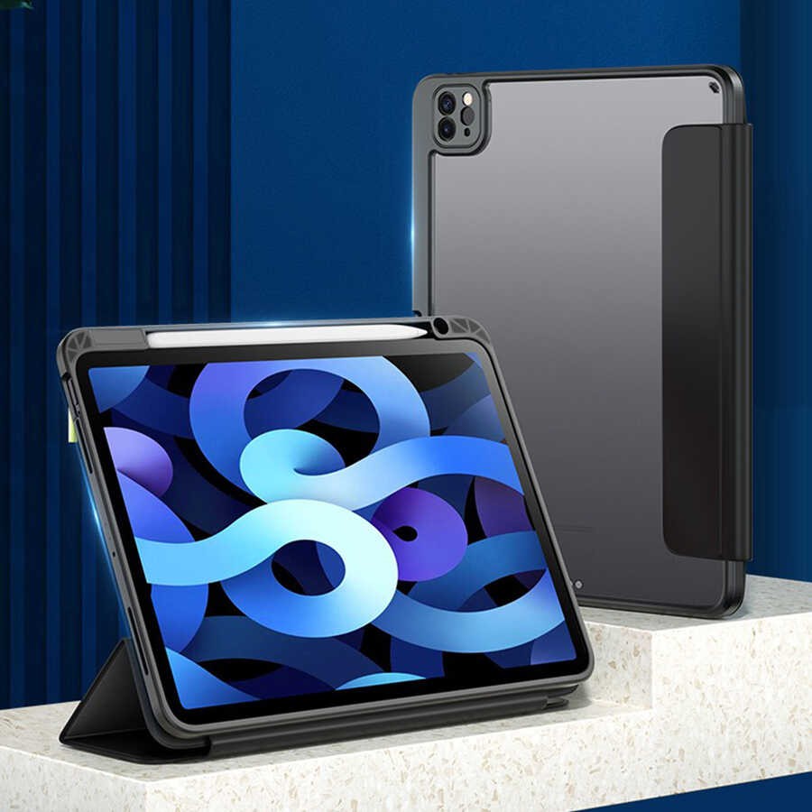 Apple iPad Pro 12.9 2018 (3.Nesil) Kılıf Zore Nort Arkası Şeffaf Standlı Kılıf - Görsel 6