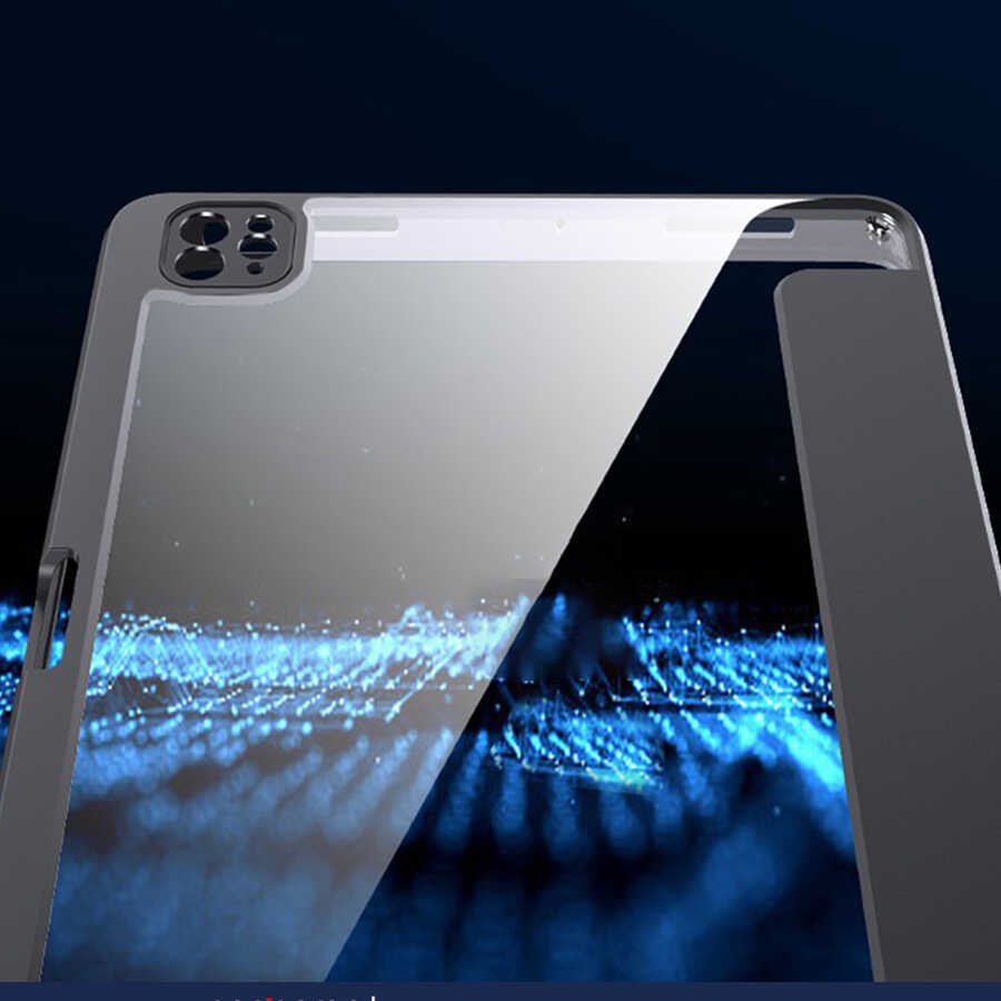 Apple iPad Pro 12.9 2018 (3.Nesil) Kılıf Zore Nort Arkası Şeffaf Standlı Kılıf - Görsel 9