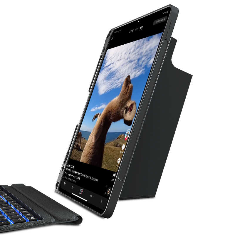 Apple iPad Pro 12.9 2018 (3.Nesil) Wiwu Mag Touch Klavyeli Standlı Kılıf - Görsel 10