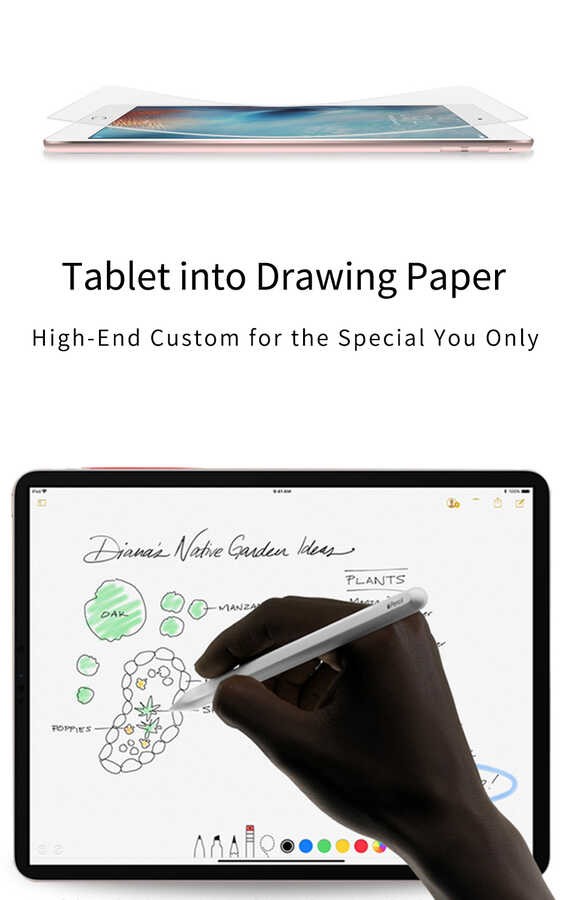 Apple iPad Pro 12.9 2018 Kağıt Hisli Wiwu iPaper Like Tablet Ekran Koruyucu - Görsel 5