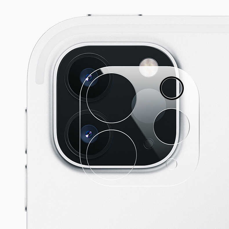 Apple iPad Pro 12.9 2020 (4.Nesil) Zore Kamera Lens Koruyucu Cam - Görsel 11