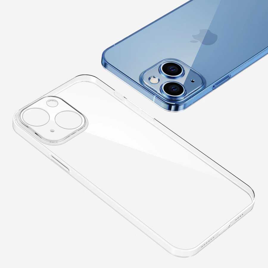 Apple iPhone 13 Kılıf Şeffaf Sert PC Zore Vayt Kapak - Görsel 5