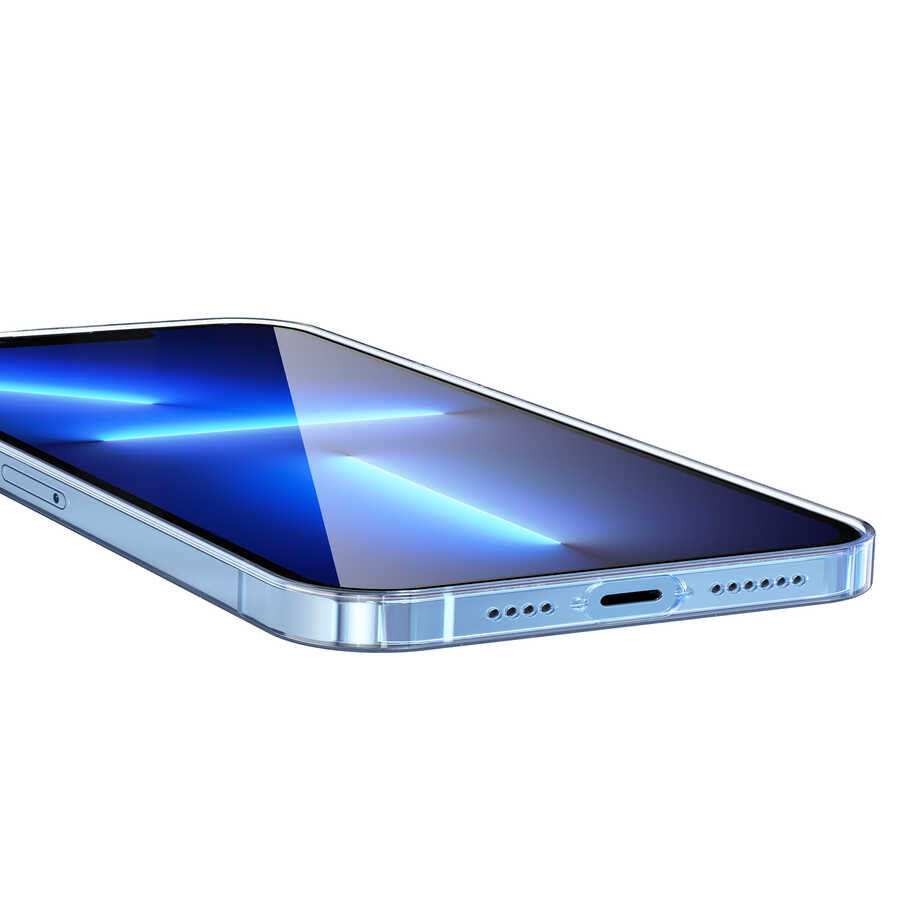 Apple iPhone 13 Kılıf Şeffaf Sert PC Zore Vayt Kapak - Görsel 6