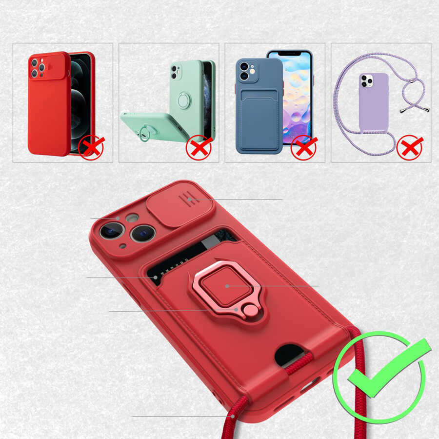 Apple iPhone 13 Kılıf Zore Pelit Kapak - Görsel 5