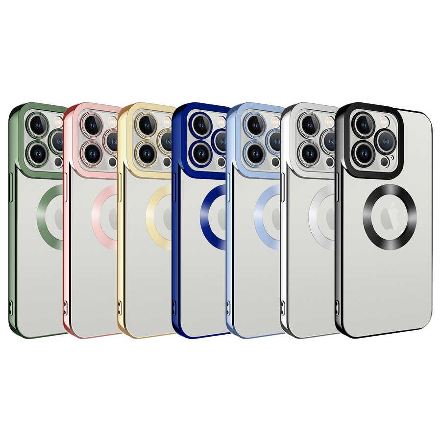Apple iPhone 13 Pro Kılıf Kamera Korumalı Logo Gösteren Zore Omega Kapak - Görsel 2