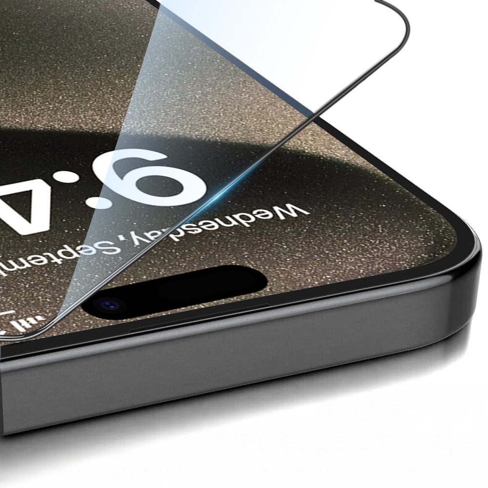 Apple iPhone 13 Zore 3D Oliv HD Temperli Cam Ekran Koruyucu + Kolay Uygulama Aparatı - Görsel 4