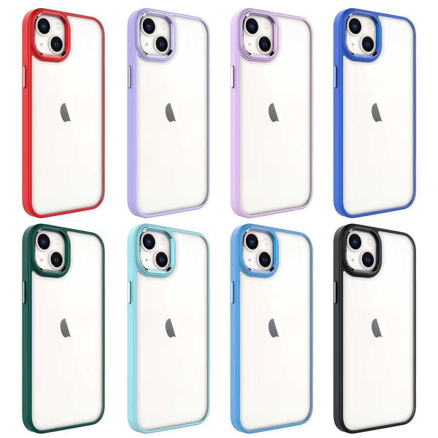 Apple iPhone 14 Kılıf Zore Krom Kapak - Görsel 6
