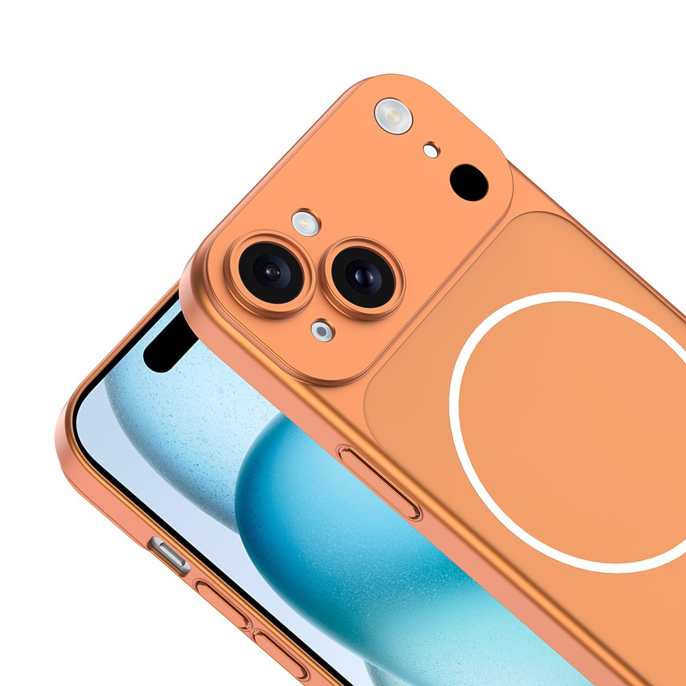 Apple iPhone 14 Kılıf Zore M-Safe Şarj Özellikli Kamera Korumalı Spark Kapak - Görsel 8