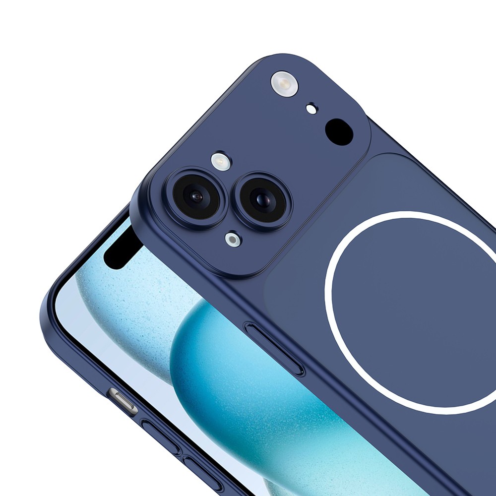 Apple iPhone 14 Kılıf Zore M-Safe Şarj Özellikli Kamera Korumalı Spark Kapak - Görsel 7
