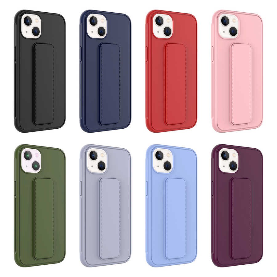 Apple iPhone 14 Plus Kılıf Zore Qstand Kapak - Görsel 2