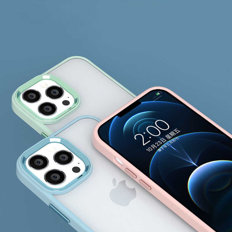 Apple iPhone 14 Pro Kılıf Zore Krom Kapak - Görsel 4