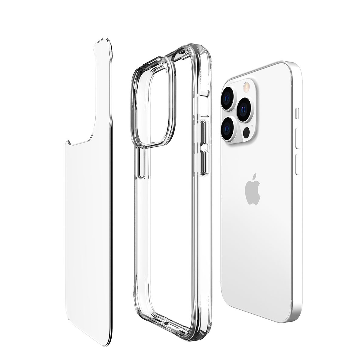 Apple iPhone 14 Pro Kılıf Zore Şeffaf Ultra İnce Airbag Tasarımlı Okka Kapak - Görsel 2