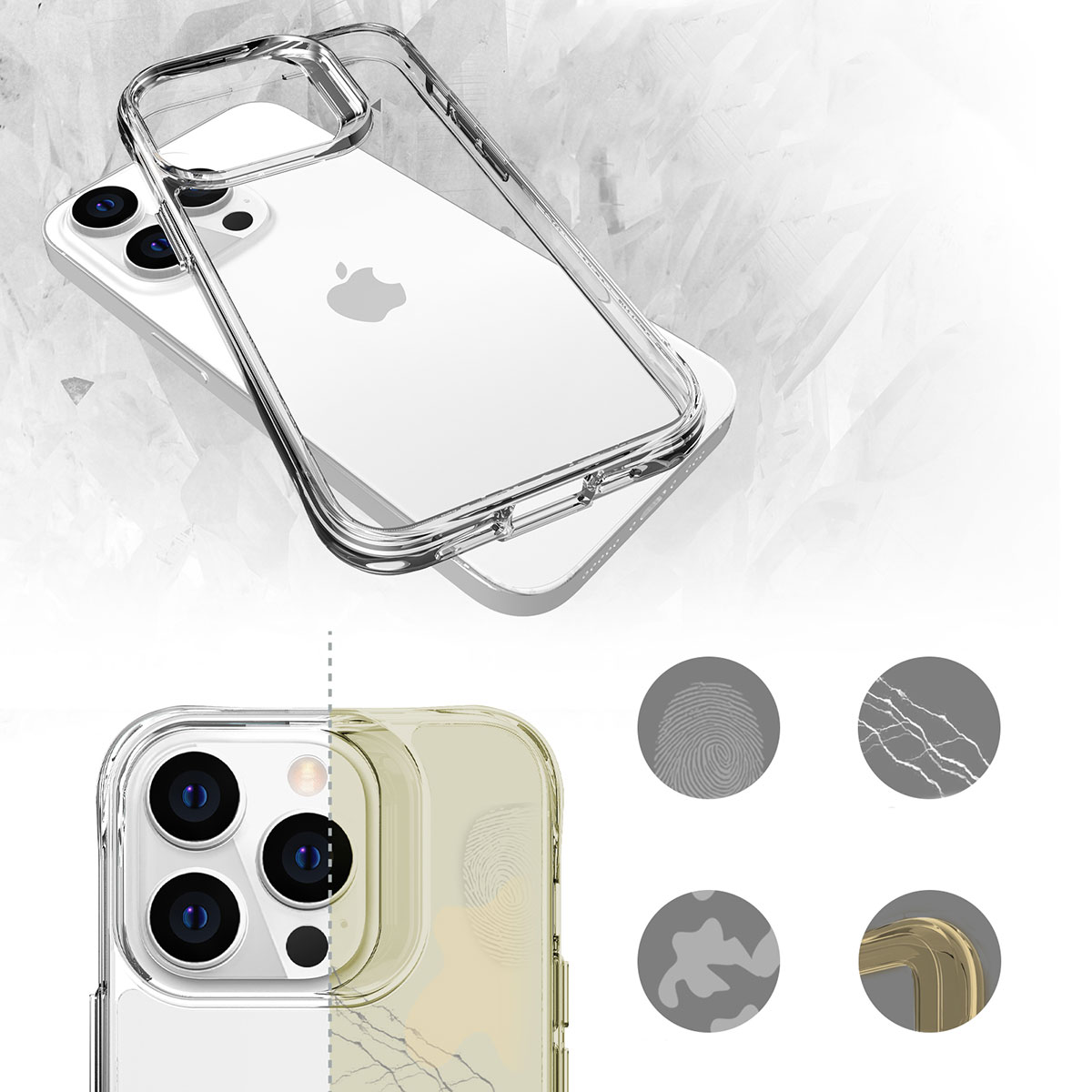 Apple iPhone 14 Pro Kılıf Zore Şeffaf Ultra İnce Airbag Tasarımlı Okka Kapak - Görsel 6