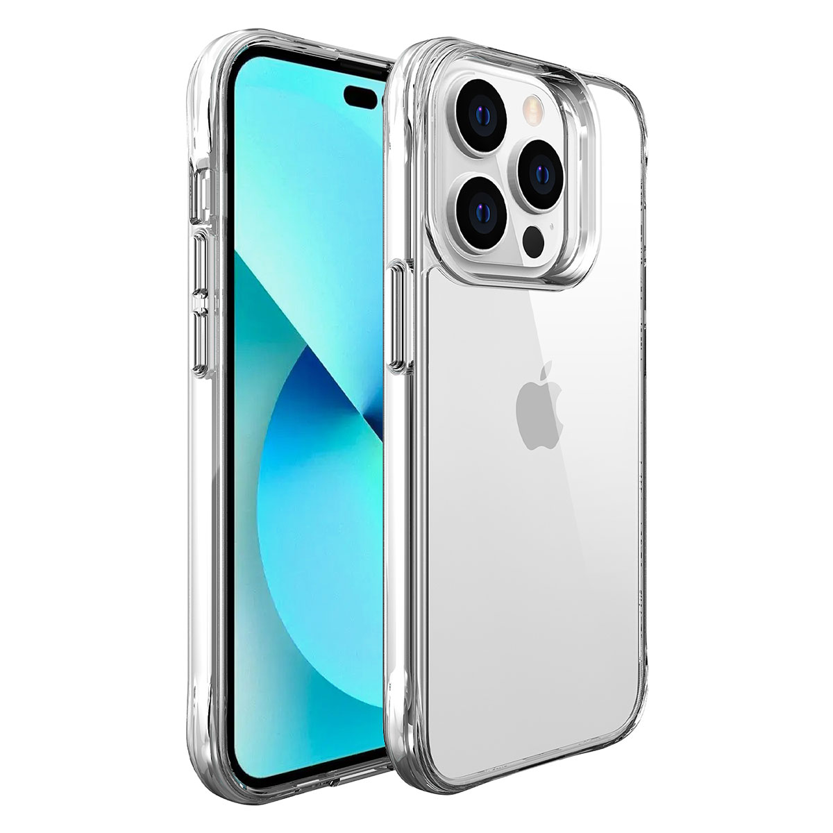Apple iPhone 14 Pro Max Kılıf Zore Şeffaf Ultra İnce Airbag Tasarımlı Okka Kapak - Görsel 2