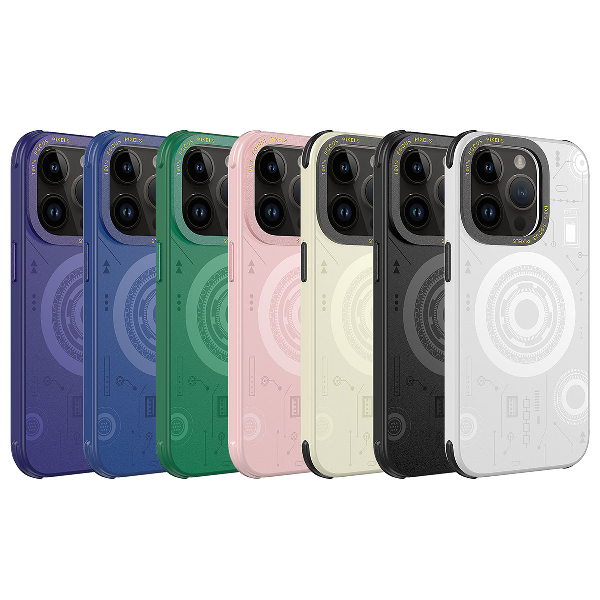 Apple iPhone 14 Pro Max Kılıf Zore Wireless Şarj Özellikli Desenli Hot Kapak - Görsel 2