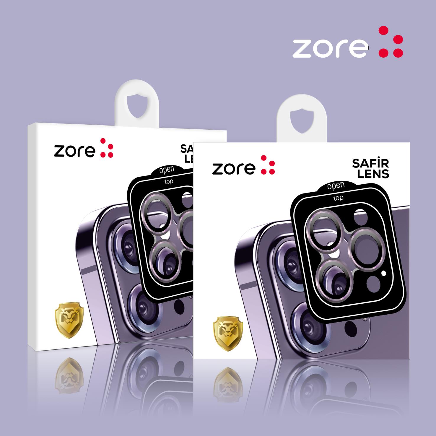 Apple iPhone 14 Pro Zore CL-11 Safir Parmak İzi Bırakmayan Anti-Reflective Kamera Lens Koruyucu - Görsel 2