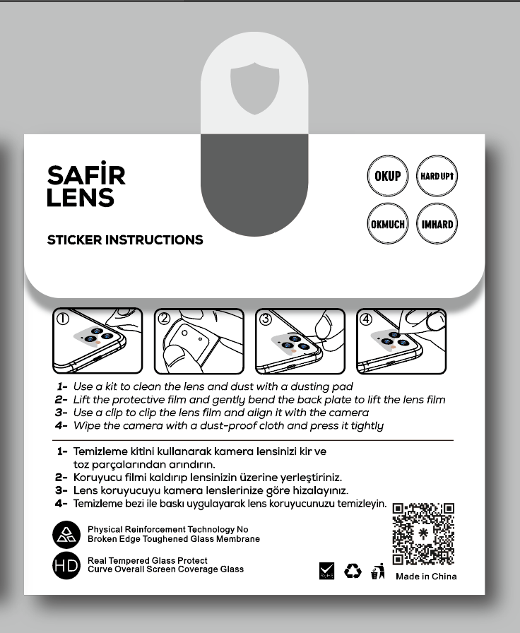 Apple iPhone 14 Pro Zore CL-11 Safir Parmak İzi Bırakmayan Anti-Reflective Kamera Lens Koruyucu - Görsel 3