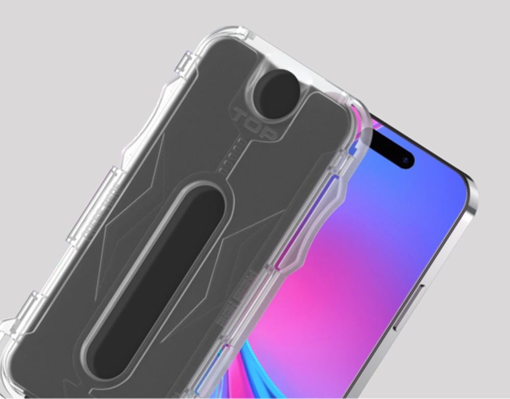 Apple iPhone 14 Pro Zore Kolay Uygulama Aparatlı 5D Magic Privacy Glass Hayalet Cam Ekran Koruyucu - Görsel 2