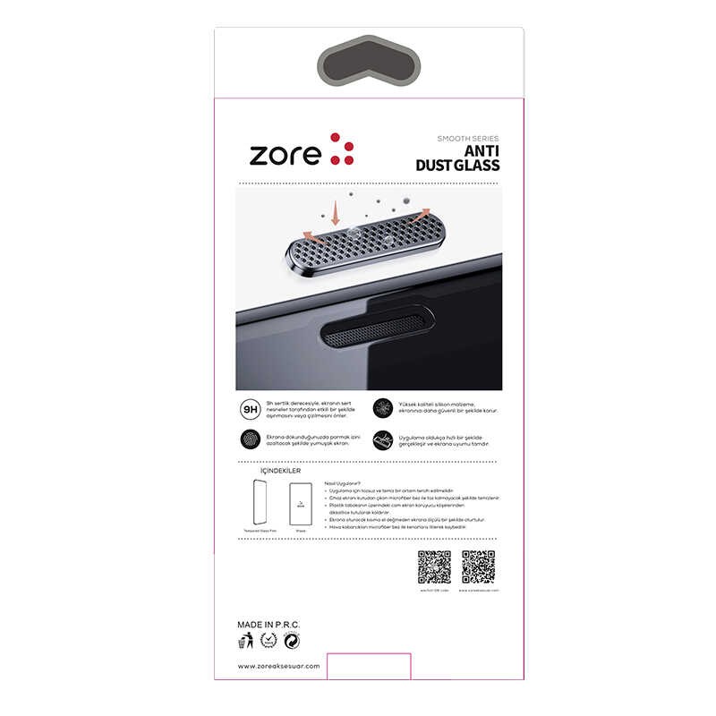 Apple iPhone 15 Pro Ahize Toz Önleyici Zore Anti-Dust Temperli Ekran Koruyucu - Görsel 4