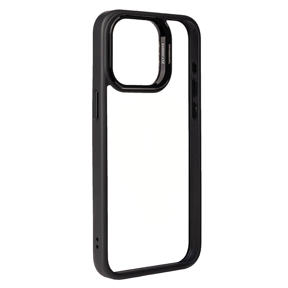 Apple iPhone 15 Pro Max Kılıf Kamera Lens Korumalı Standlı Zore Klon Lensli Kapak - Görsel 6
