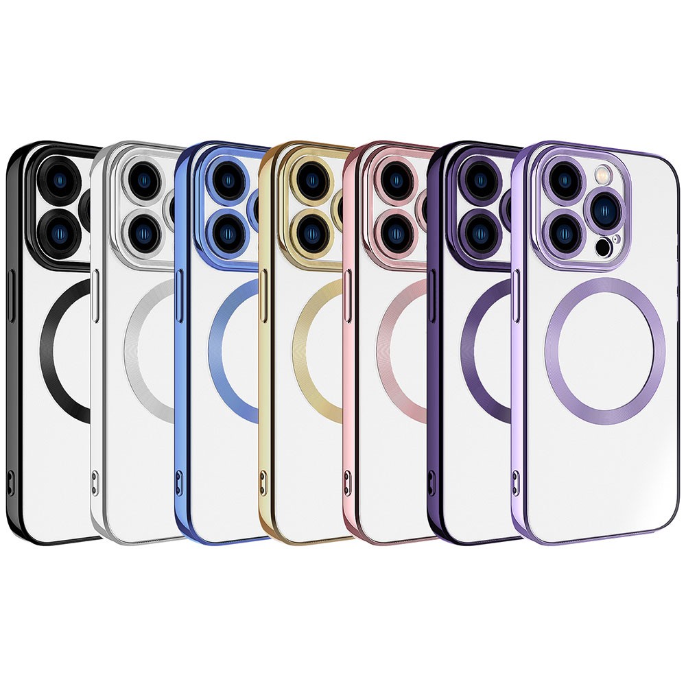 Apple iPhone 15 Pro Max Kılıf M-safe Wireless Şarj Özellikli Zore Setro Silikon - Görsel 2