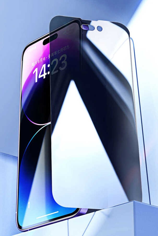 Apple iPhone 15 Zore Kor Privacy Cam Ekran Koruyucu - Görsel 8