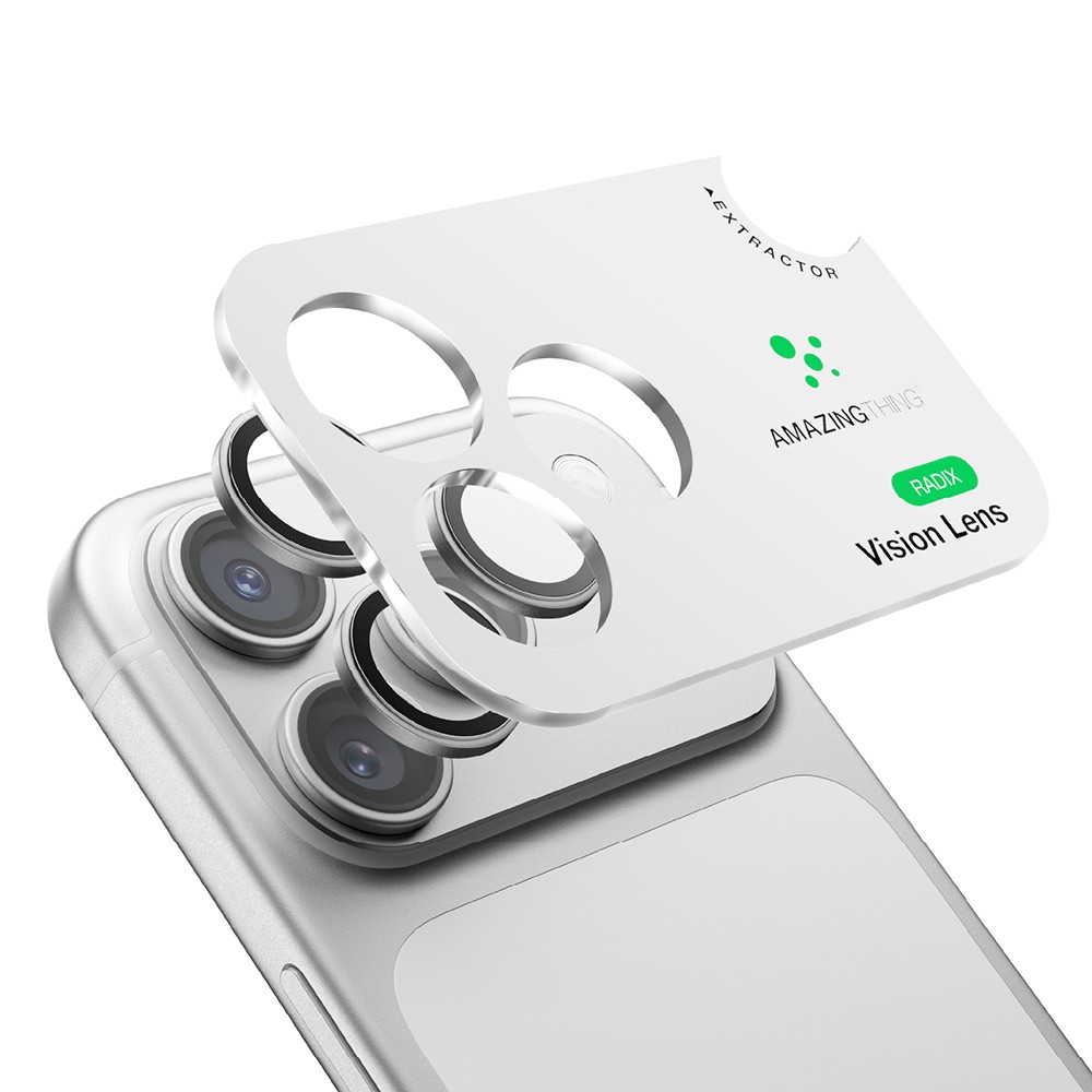 Apple iPhone 18 Pro Amazingthing Titan Vision Sapphire AR Kamera Lens Koruyucu + Kolay Uygulama Aparatlı - Görsel 3