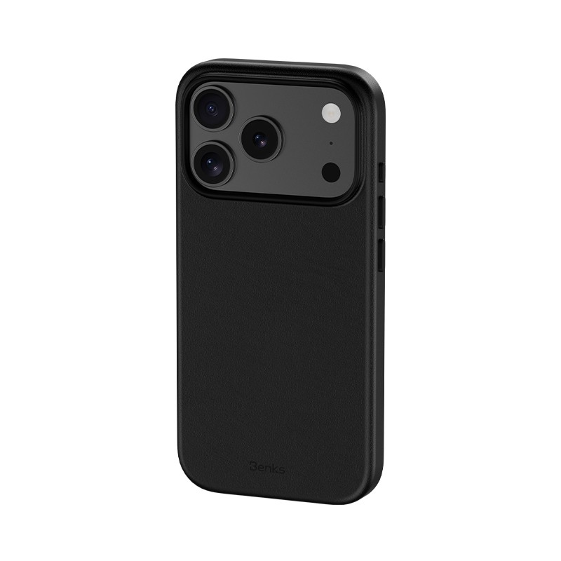 Apple iPhone 18 Pro Kılıf M-safe Şarj Özellikli Çizilmeye Dayanıklı Benks VitaPro Serisi PU Deri Kapak - Görsel 4