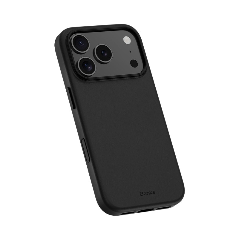 Apple iPhone 18 Pro Kılıf M-safe Şarj Özellikli Çizilmeye Dayanıklı Benks VitaPro Serisi PU Deri Kapak - Görsel 3