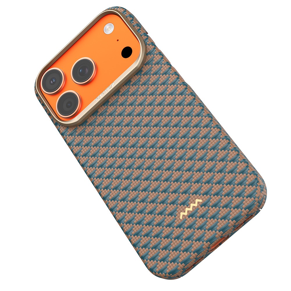 Apple iPhone 18 Pro Kılıf M-safe Şarj Özellikli Raptic Aramid Skin Origin Serisi Karbon Kapak - Görsel 7