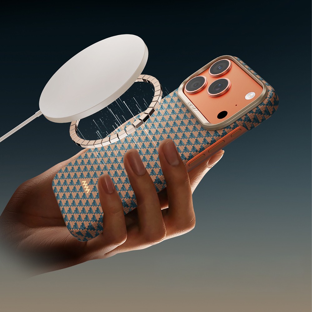 Apple iPhone 18 Pro Kılıf M-safe Şarj Özellikli Raptic Aramid Skin Origin Serisi Karbon Kapak - Görsel 10