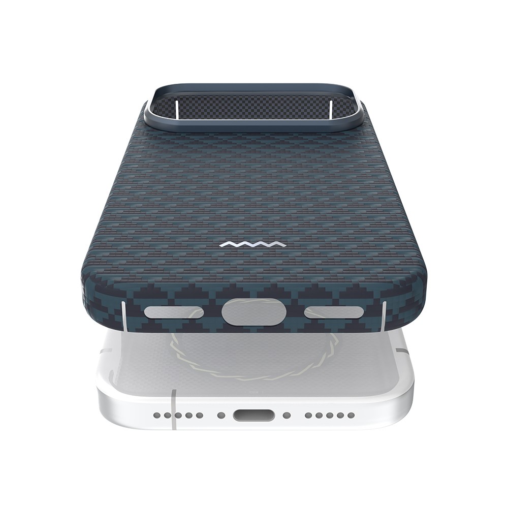 Apple iPhone 18 Pro Kılıf M-safe Şarj Özellikli Raptic Aramid Skin Origin Serisi Karbon Kapak - Görsel 28