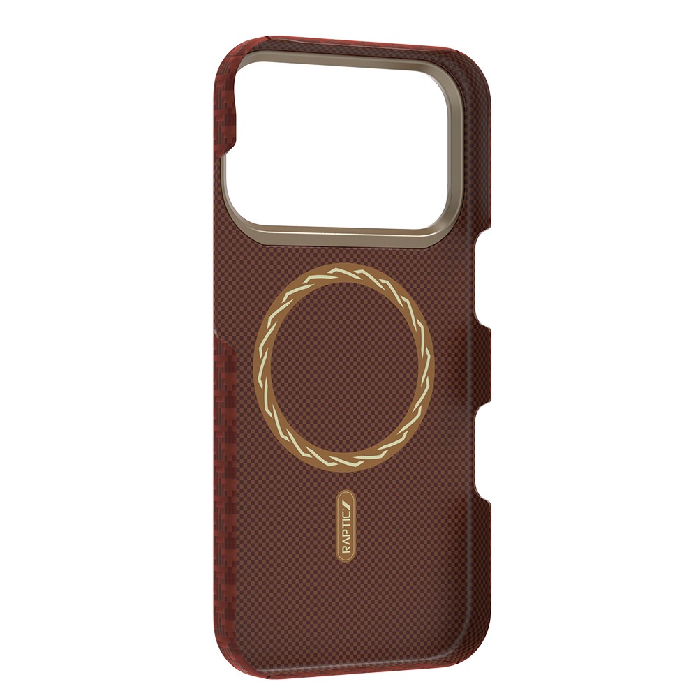 Apple iPhone 18 Pro Kılıf M-safe Şarj Özellikli Raptic Aramid Skin Origin Serisi Karbon Kapak - Görsel 13